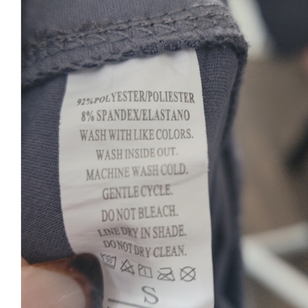Unbranded Women Gray Crossover Waist Flare Yoga Pants Bell Bottom Leggings S - Picture 5 of 5